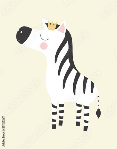 cute zebra princess