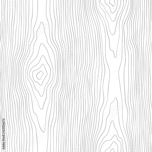 Seamless wooden pattern. Wood grain texture. Dense lines. Abstract background. Vector illustration