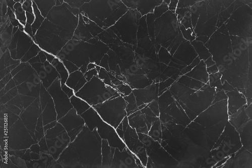 Patterns seamless lightning of nature black marble with white curly abstract texture for background