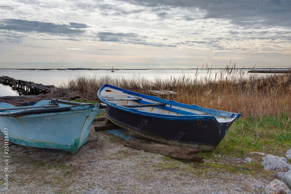 Au bord de l'etang de Thau - Marseillan en Occitanie - Herault Au bord de l'etang de Thau - Marseillan en Occitanie - Herault
