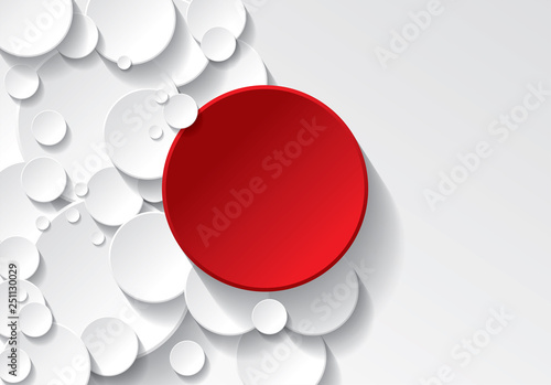 fond cercle rouge et blanc