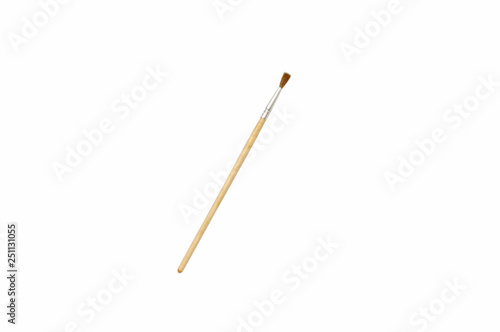 Artist paint brush isolated on white background