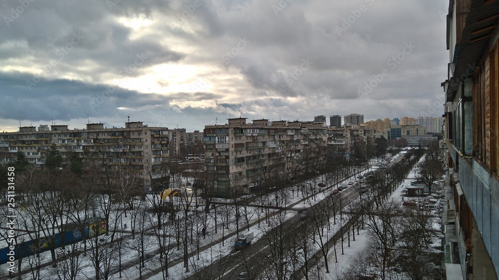 Fototapeta premium Winter city