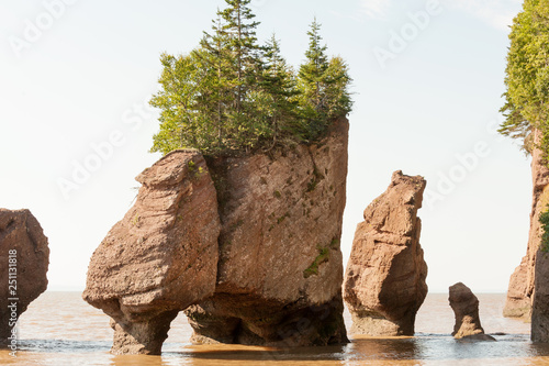 Fotografija Famous Hopewell rocks of Bay of Fundy at high tide, New Brunswick, Canada