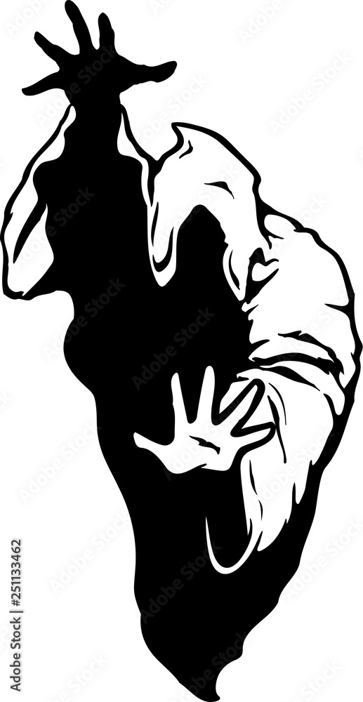 Ghost Vector Illustration Stock Vector | Adobe Stock