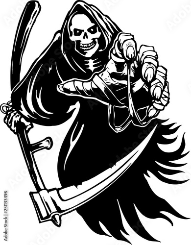 Grim Reaper Vector Illustration