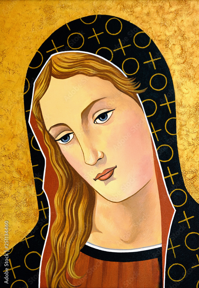 Mutter Gottes Stock Illustration | Adobe Stock