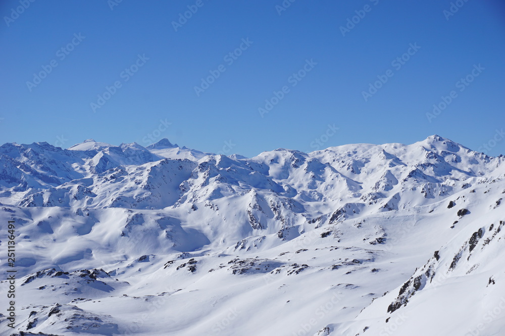 Traumwetter im Winter in den Alpen