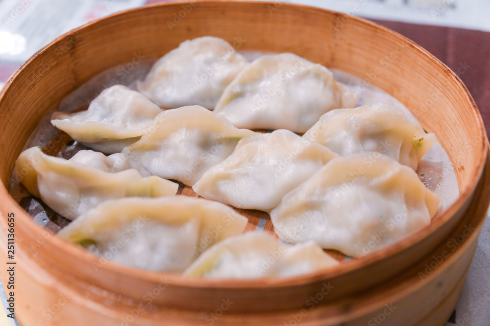 Dumpling, The traditional local food of China. Dumpling, The traditional local food of China.