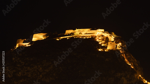 Nafplio Palamidi fortress in Peloponnese Greece. photo