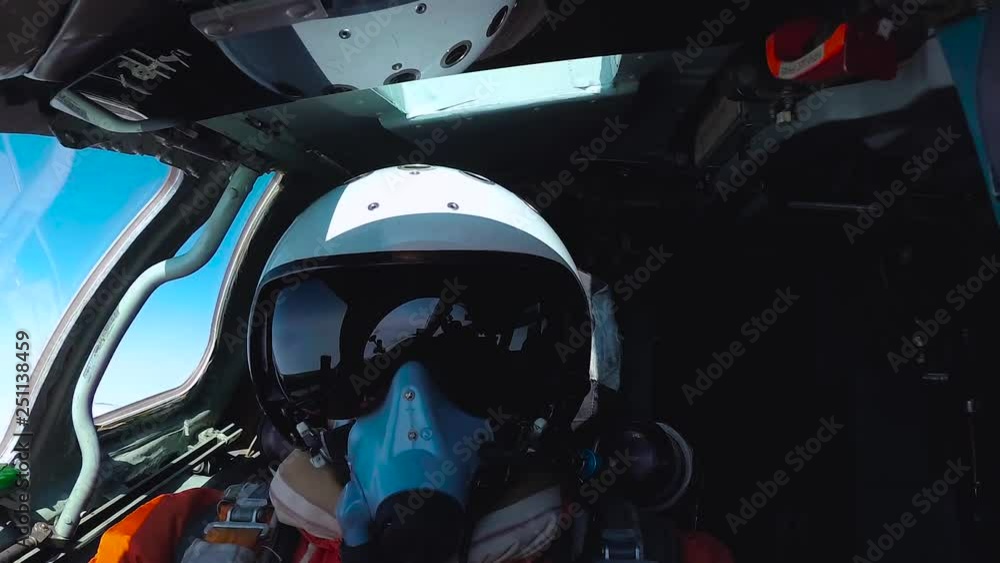 The pilot corrects equipment The pilot corrects equipment