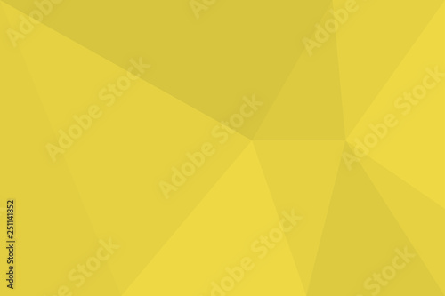 Abstract background pattern made with triangles in tones of yellow color. Modern, simple, futuristic geometric vector art.