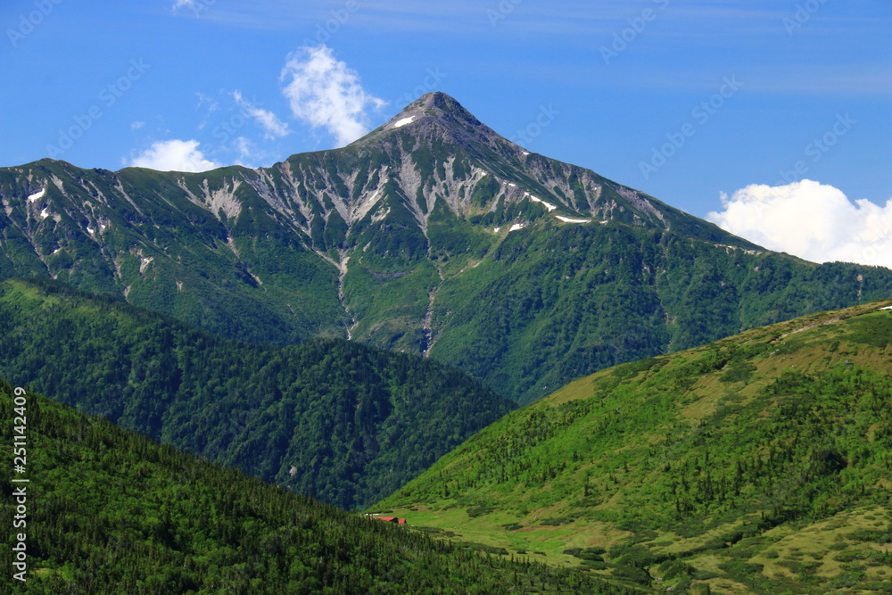北アルプス　雲ノ平を取り巻く山々　笠ヶ岳　日本最後の秘境を歩く