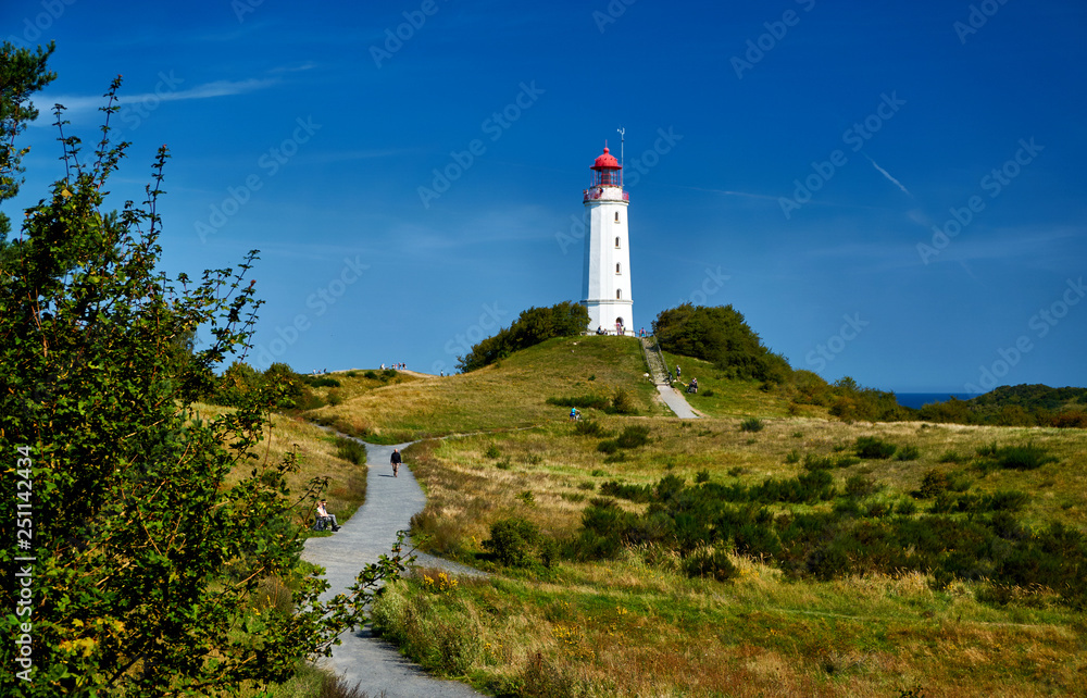 lighthouse Dornbusch on Isle Hiddensee