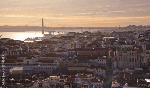 Amazing top view from the city of Lisbon in Portugal © nvphoto