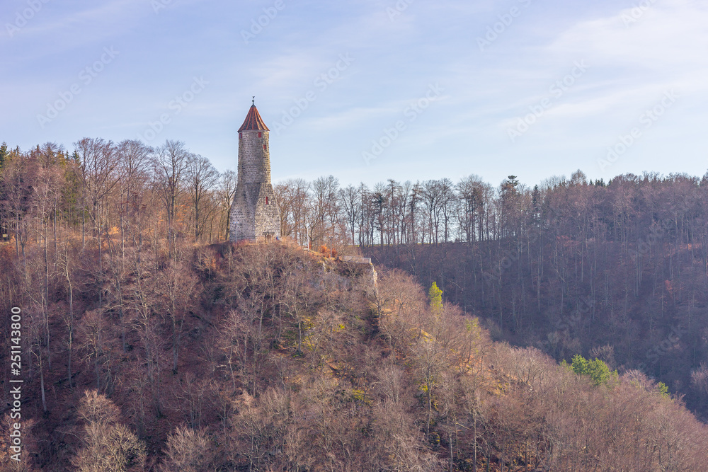 Der Ödenturm über der Fünftälerstadt Geislingen an der Steige Der Ödenturm über der Fünftälerstadt Geislingen an der Steige