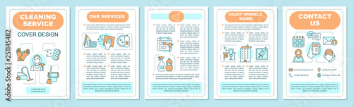 Cleaning service brochure template layout