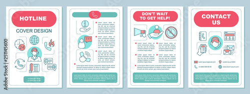 Hotline brochure template layout