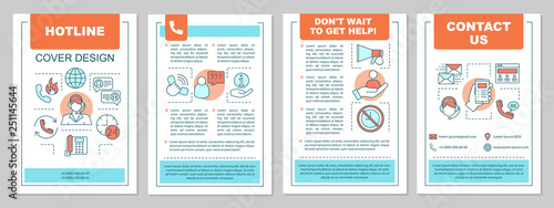 Hotline brochure template layout
