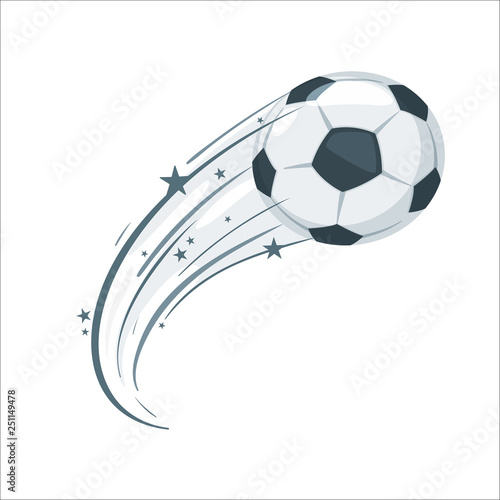 Soccer ball vector illustration.