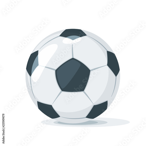 Soccer ball vector illustration.