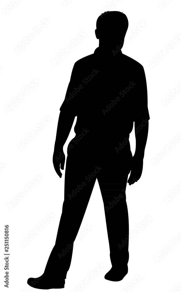 a man body silhouette vector a man body silhouette vector