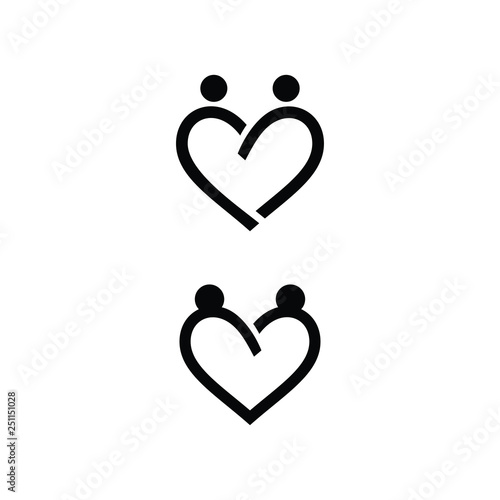 heart with symbol