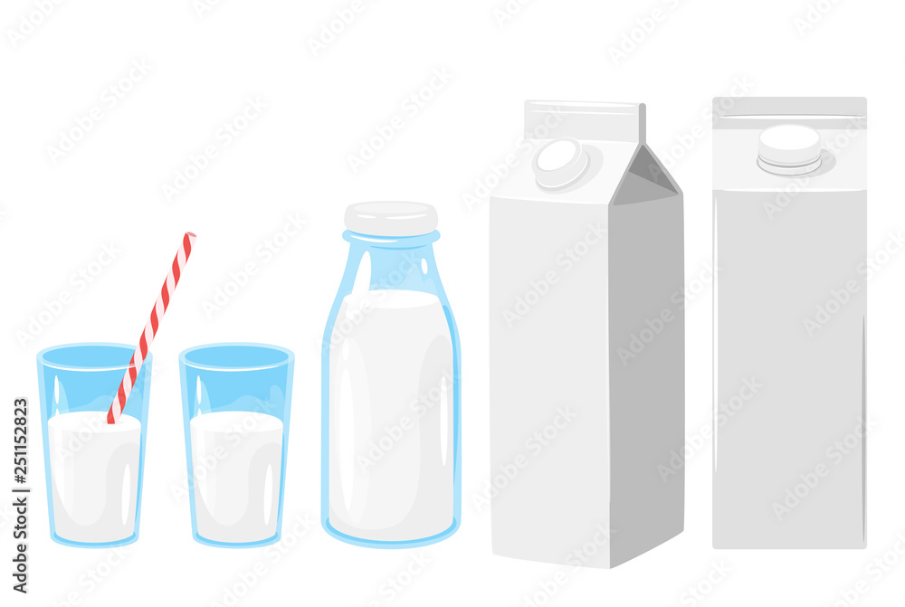 milk icon on white background milk icon on white background