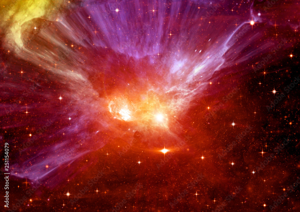 Obraz premium galaxy in a free space