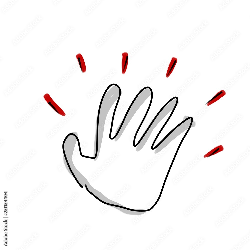 Obraz premium 手のイラスト
