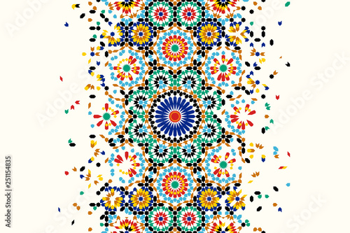 Canvas Print Morocco disintegration template