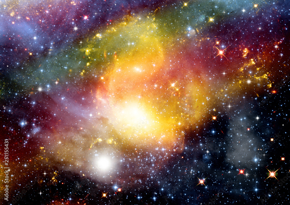 galaxy in a free space