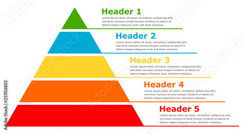 Pyramid infographic chart
