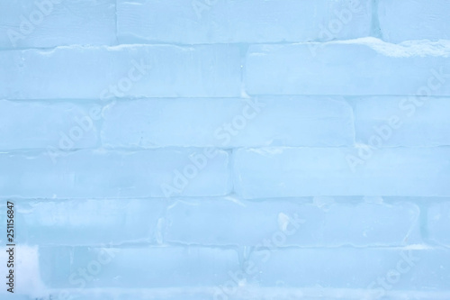 Wallpaper Mural Ice brick wall texture using as background, close-up view. Torontodigital.ca