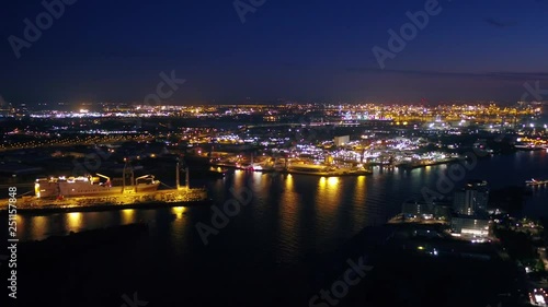 Wallpaper Mural Aerial Germany Hamburg June 2018 Night 30mm 4K Inspire 2 Prores  Aerial video of downtown Hamburg in Germany at night. Torontodigital.ca