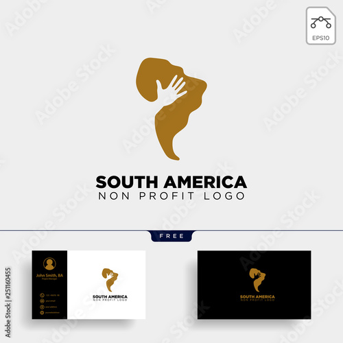 south africa charity logo template vector illustration icon element
