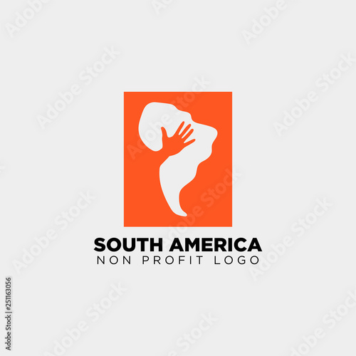 south africa charity logo template vector illustration icon element