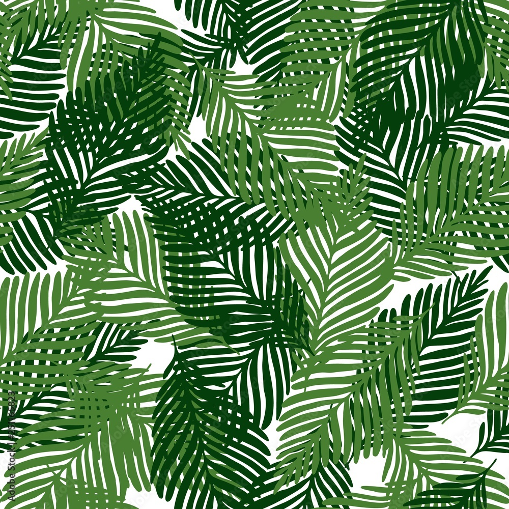 Cute floral seamless pattern tropical leaves, Fashion, interior, wrapping consept.