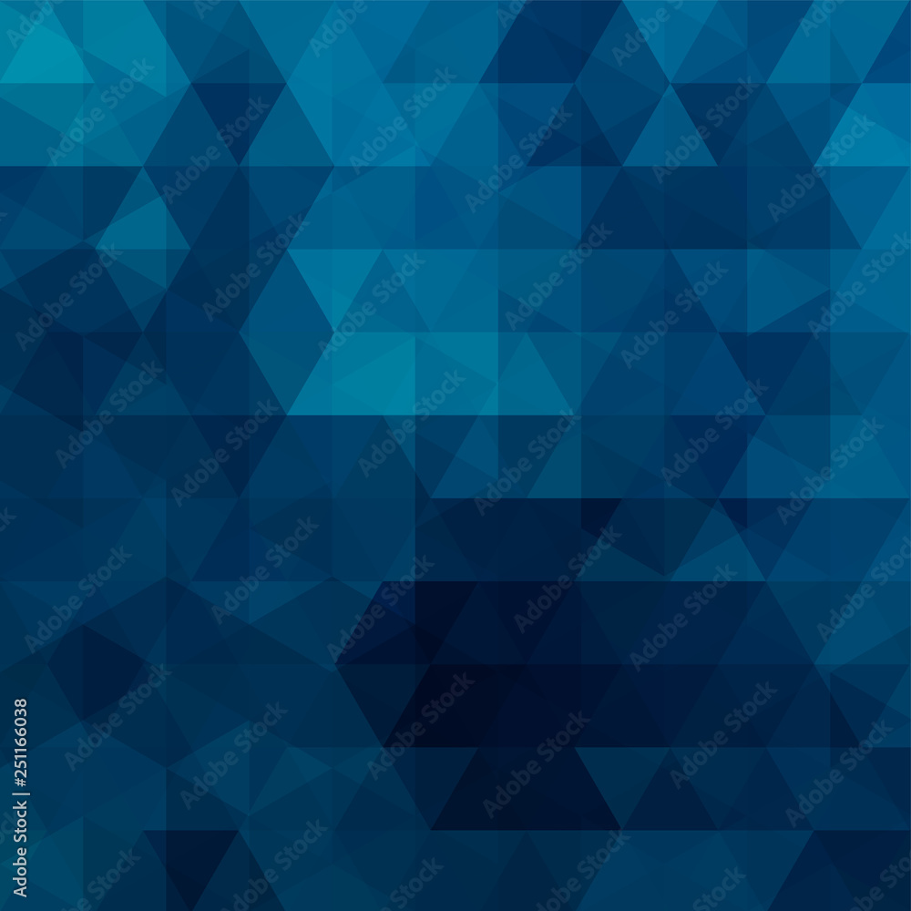 Fototapeta premium Abstract geometric style dark blue background. Vector illustration