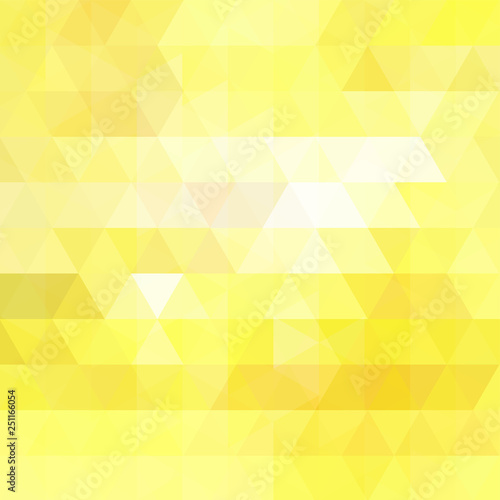 Abstract geometric style background. Yellow  white color. Vector illustration