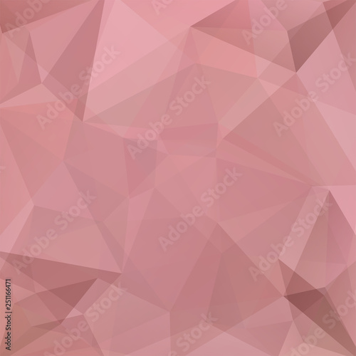 Background made of pink, beige triangles. Square composition with geometric shapes. Eps 10