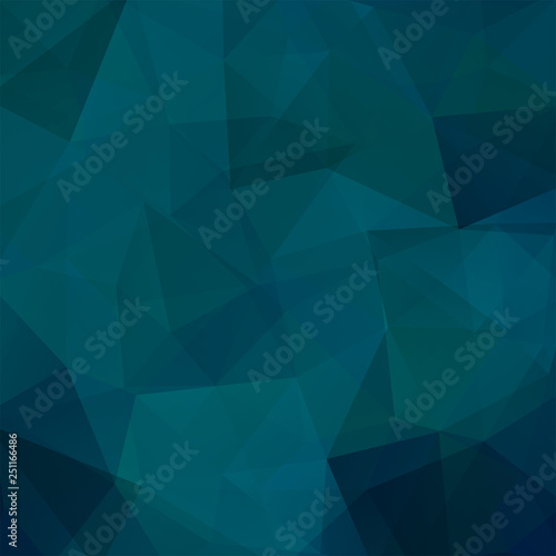 Abstract background consisting of blue triangles. Geometric design for business presentations or web template banner flyer. Vector illustration