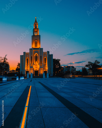 Sunset and the church photo