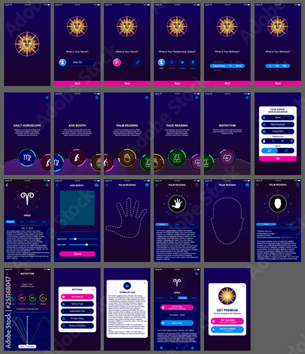 horoscope ui design app android 