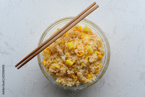 Fried rice with pineapple