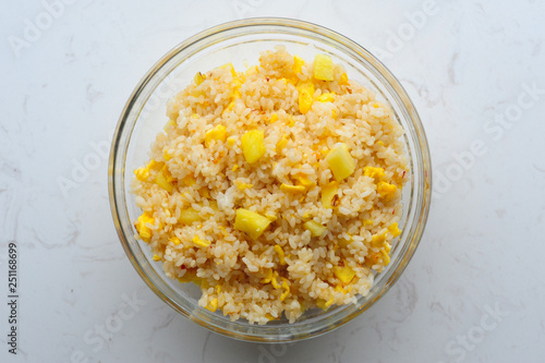 Fried rice with pineapple