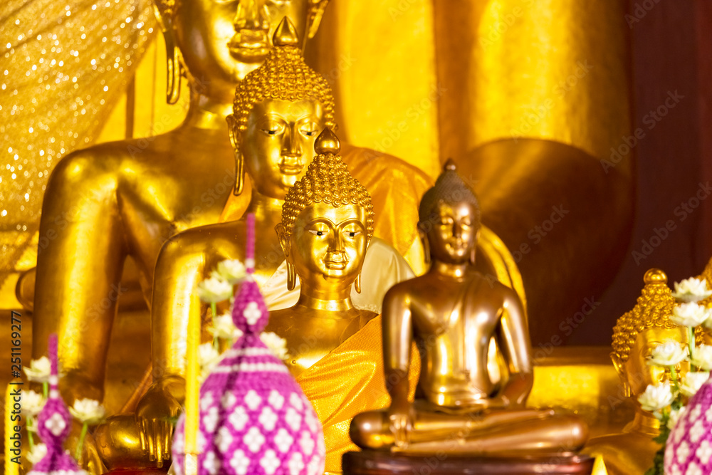 Buddha statue at Wat Pra Singh Voramahavihara, Chiangmai Thailand Buddha statue at Wat Pra Singh Voramahavihara, Chiangmai Thailand
