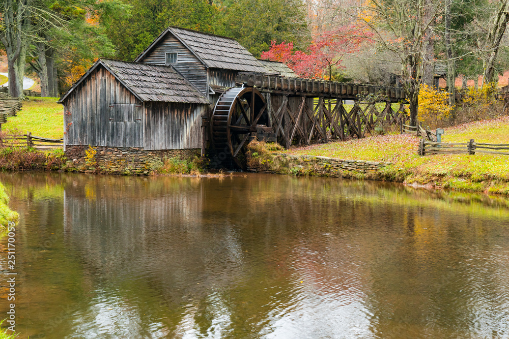Historic Mabry Mill in Virginia