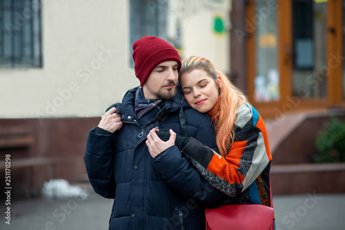 a hug in the street