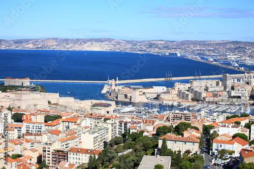 Panoramic view of Marseille and the Vieux Port © Laura